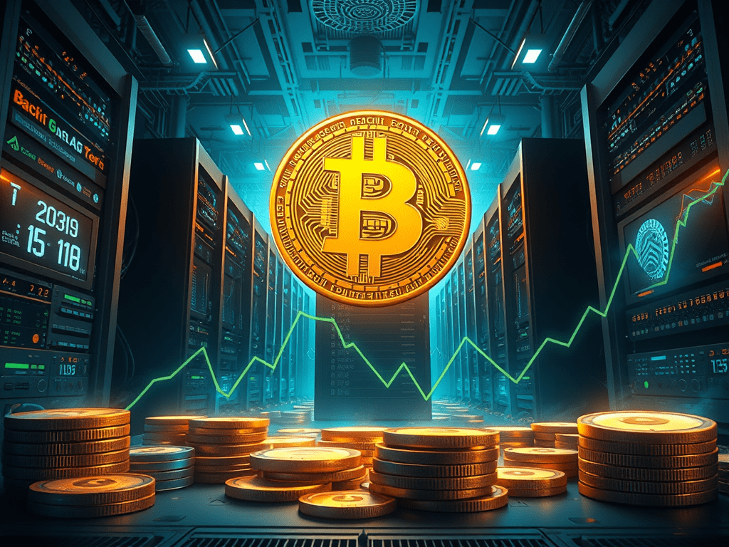 Mineração de Bitcoin em Alta